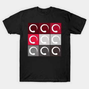 Pop Art Japanese Enso Circle Asian inspired retro 80s style 429 T-Shirt